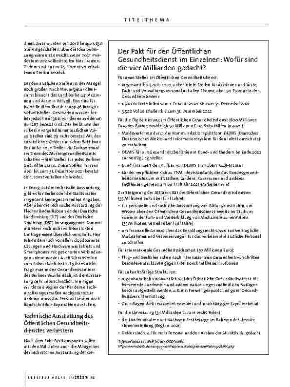 Vorschauseite 5: Patient Öffentlicher Gesundheitsdienst: HEILUNG IN SICHT