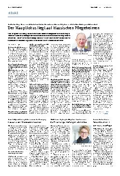 Vorschauseite 1: Der Hauptfokus liegt auf klassischen Pflegeheimen.