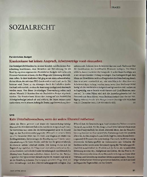 Vorschauseite 1: Sozialrecht