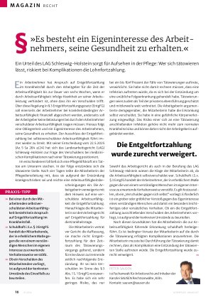 Vorschauseite 1: Es besteht ein Eigeninteresse des Arbeitnehmers, seine Gesundheit zu erhalten.