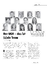 Vorschauseite 1: Der UGB - das ist (sein) Team