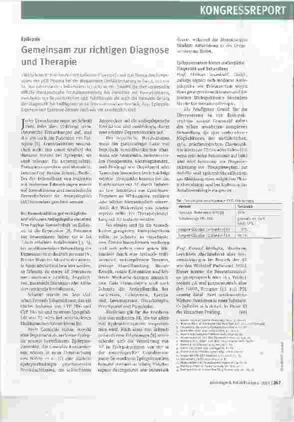 Vorschauseite 1: Gemeinsam zur richtigen Diagnose und Therapie