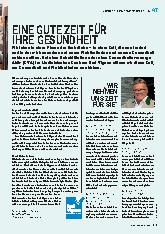 Vorschauseite 1: EINE GUTE ZEIT FÜR IHRE GESUNDHEIT