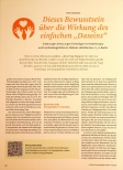 Vorschauseite 1: Dieses Bewusstsein über die Wirkung des einfachen „Daseins“.