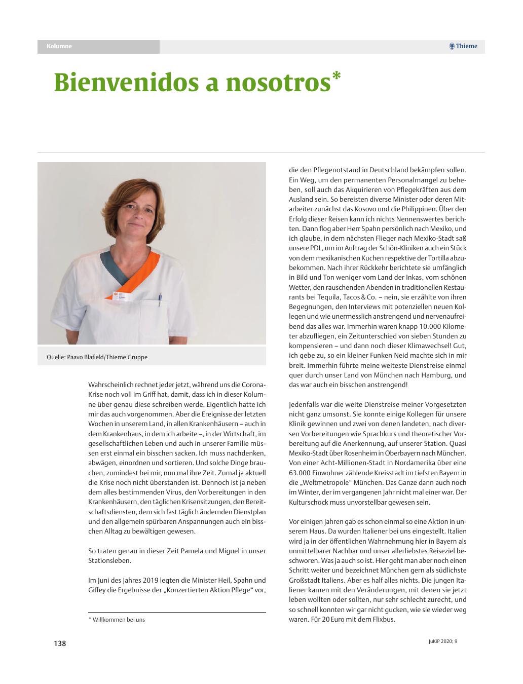 Vorschauseite 1: Bienvenidos a nosotros