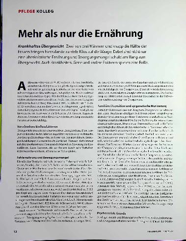 Vorschauseite 1: Mehr als nur die Ernährung