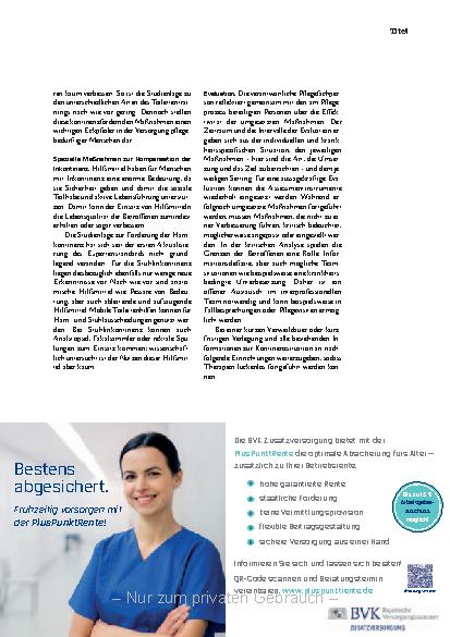 Vorschauseite 6: Empfehlungen zur Kontinenzförderung