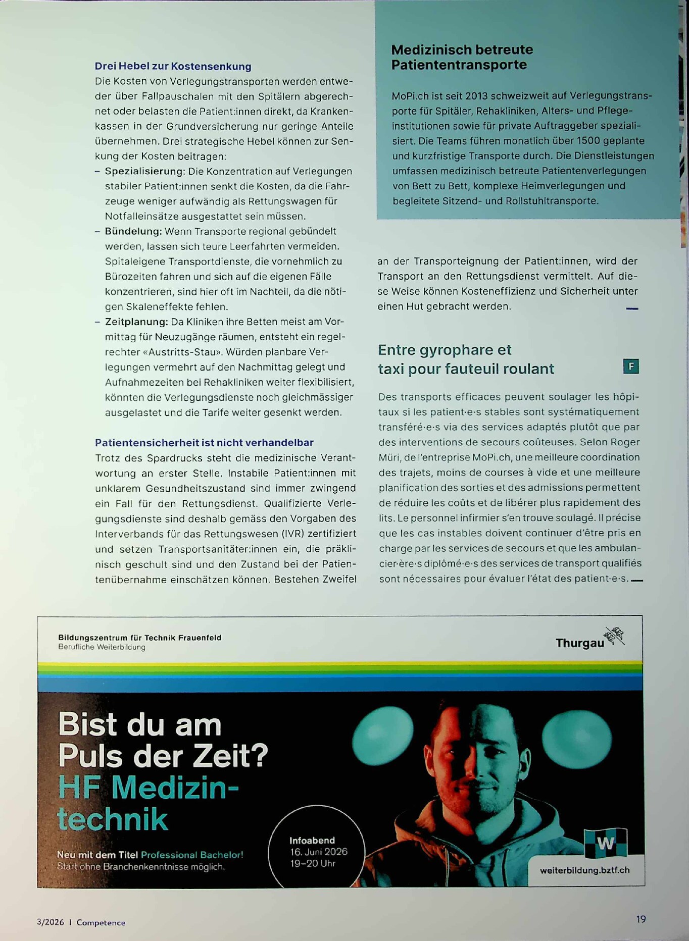 Vorschauseite 2: Zwischen Blaulicht und Rollstuhl-Taxi