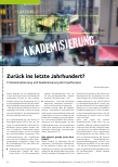 Vorschauseite 1: Zurück ins letzte Jahrhundert? Professionalisierung und Akademisierung der Ergotherapie