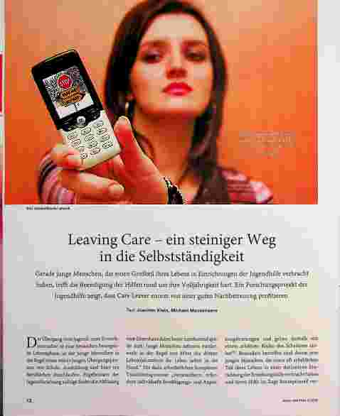 Vorschauseite 1: Leaving Care - ein steiniger Weg in die Selbstständigkeit