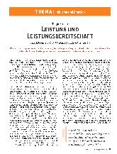 Vorschauseite 1: Leistung und Leistungsbereitschaft