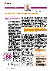 Vorschauseite 1: Wenn Gäste mehr Wünsche haben