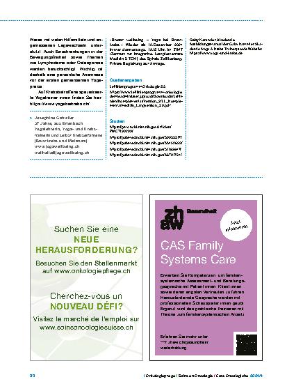 Vorschauseite 2: Yoga bewegt: Wie Yoga im Umgang mit einer Krebserkrankung helfen kann