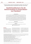 Vorschauseite 1: Qualitätsindikatoren für die Intensivmedizin in Deutschland - ein Überblick