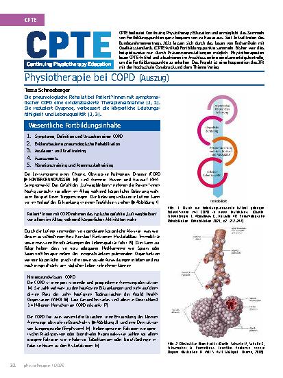 Vorschauseite 1: Physiotherapie bei COPD (Auszug)