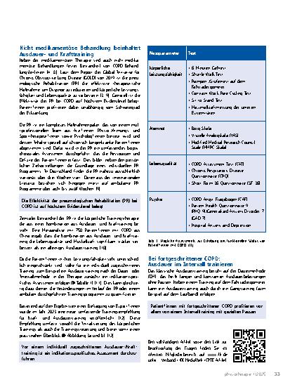 Vorschauseite 2: Physiotherapie bei COPD (Auszug)