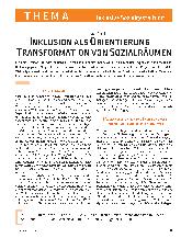 Vorschauseite 1: Inklusion als Orientierung – Transformation von Sozialräumen
