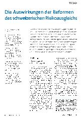 Vorschauseite 1: Die Auswirkungen der Reformen des schweizerischen Risikoausgleichs