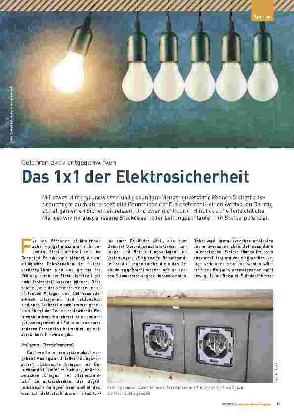 Vorschauseite 1: Gefahren aktiv entgegenwirken: Das 1x1 der Elektrosicherheit