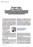 Vorschauseite 1: Einsparungen als Nebeneffekt