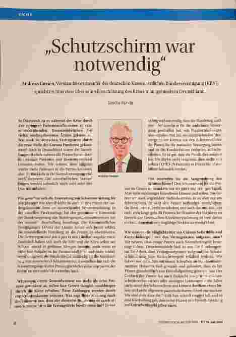 Vorschauseite 1: "Schutzschirm war notwendig"