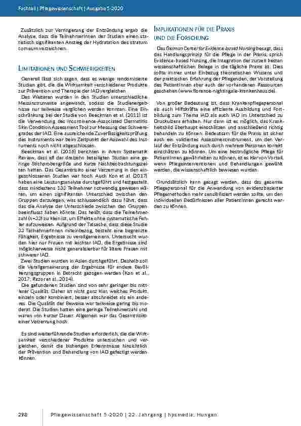 Vorschauseite 6: Inkontinenz-assoziierte Dermatitis