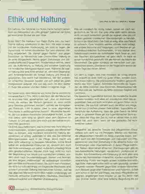 Vorschauseite 1: Ethik und Haltung