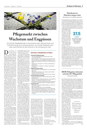 Vorschauseite 1: Pflegemarkt zwischen Wachstum und Engpässen