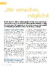 Vorschauseite 1: "Wir versuchen, möglichst viele zu erreichen."