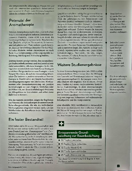 Vorschauseite 2: Wohltuende Rituale und Aromatherapie bei onkologischen Erkrankungen
