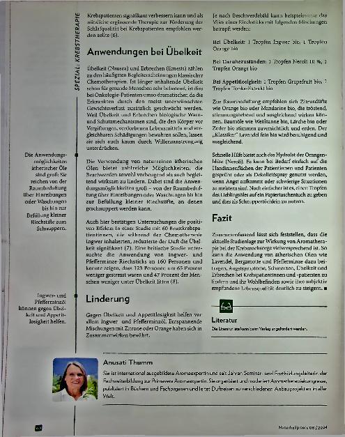 Vorschauseite 3: Wohltuende Rituale und Aromatherapie bei onkologischen Erkrankungen