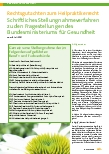 Vorschauseite 1: Rechtsgutachten zum Heilpraktikerrecht. Schriftliches Stellungnahmeverfahren zu den Fragestellungen des Bundesministeriums für Gesundheit.