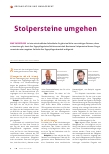 Vorschauseite 1: Stolpersteine umgehen
