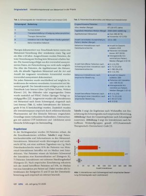 Vorschauseite 2: Interaktionspotenzial von Metamizol in der Praxis Eine Stichtagsauswertung im Rahmen der Qualitätssicherung zur Arzneimitteltherapiesicherheit