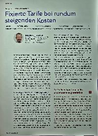 Vorschauseite 1: Fixierte Tarife bei rundum steigenden Kosten
