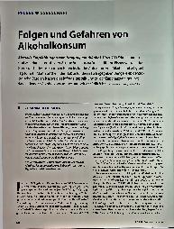 Vorschauseite 1: Folgen und Gefahren von Alkoholkonsum