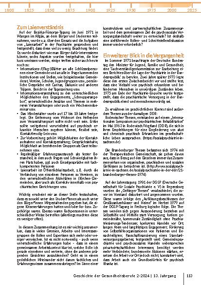 Vorschauseite 5: Fragmente früherer sozial-psychiatrischer Erfahrungen und Bürgerbeteiligung.