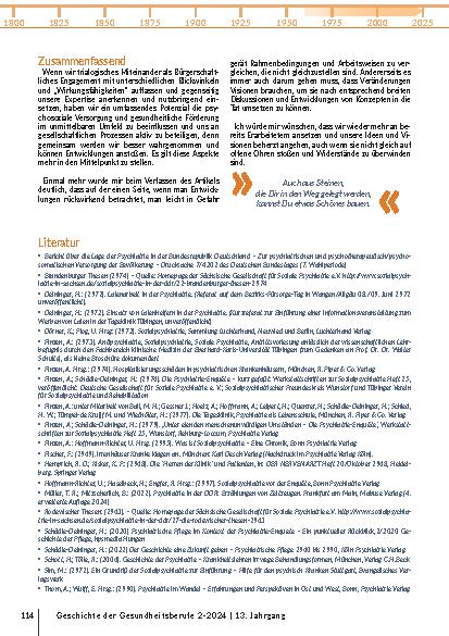 Vorschauseite 6: Fragmente früherer sozial-psychiatrischer Erfahrungen und Bürgerbeteiligung.