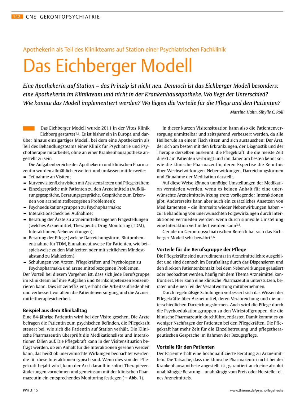 Vorschauseite 1: Das Eichberger Modell