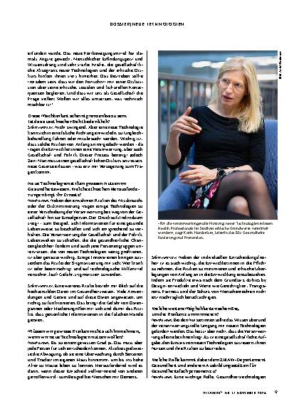 Vorschauseite 4: "Wollen wir alles, was machbar ist?"