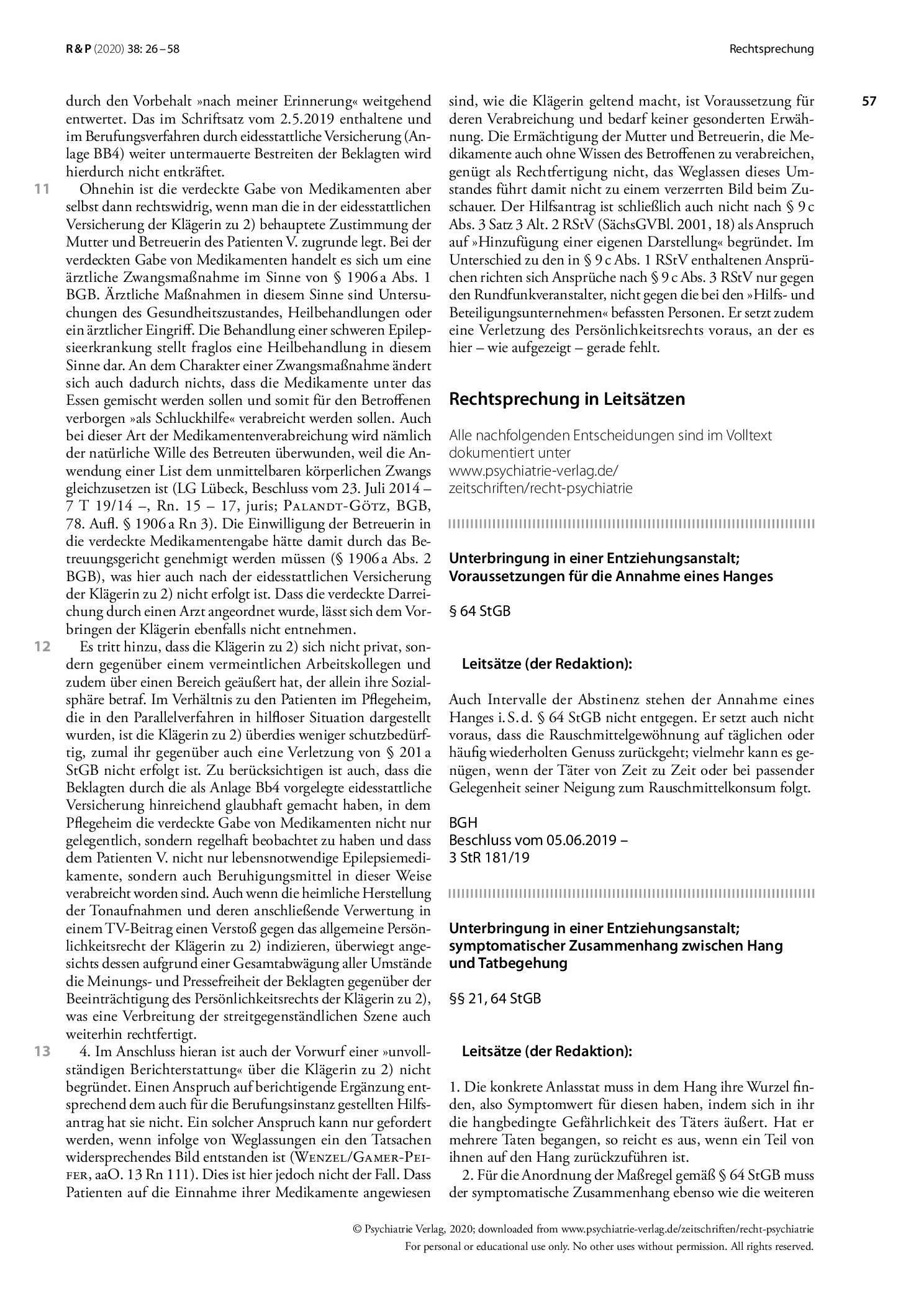 Vorschauseite 3: Heimliche Tonaufnahmen im Pflegeheim