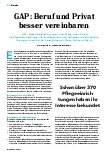 Vorschauseite 1: GAP: Beruf und Privat besser vereinbaren