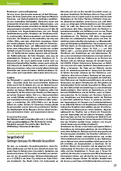 Vorschauseite 1: SorgstDuDich? Göttinger Kompass für Mentale Gesundheit