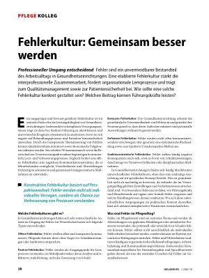 Vorschauseite 1: Fehlerkultur: Gemeinsam besser werden