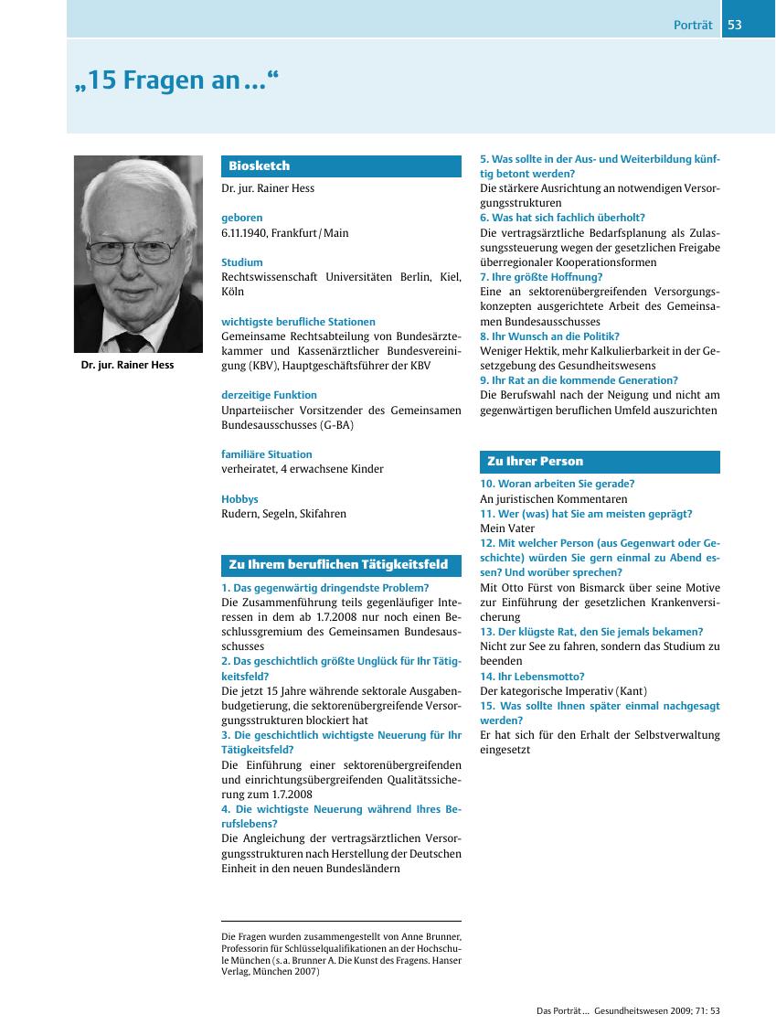 Vorschauseite 1: ?15 Fragen an???