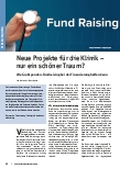 Vorschauseite 1: Neue Projekte für die Klinik – nur ein schöner Traum? Wie Großspenden-Fundraising bei der Finanzierung helfen kann