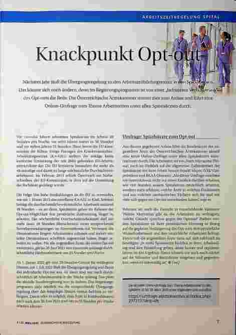 Vorschauseite 1: Knackpunkt Opt-out