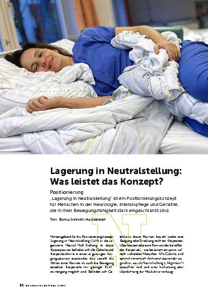 Vorschauseite 1: Lagerung in Neutralstellung: Was leistet das Konzept?