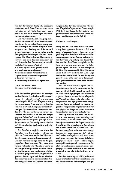 Vorschauseite 4: Lagerung in Neutralstellung: Was leistet das Konzept?