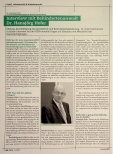 Vorschauseite 1: Interview mit Behindertenanwalt Dr. Hansjörg Hofer